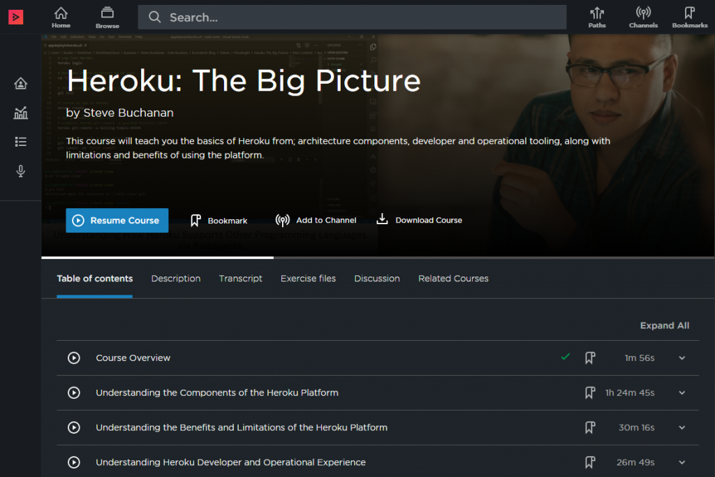 Q Search 
Heroku: The Big Picture 
by Steve Buchanan 
The fm 